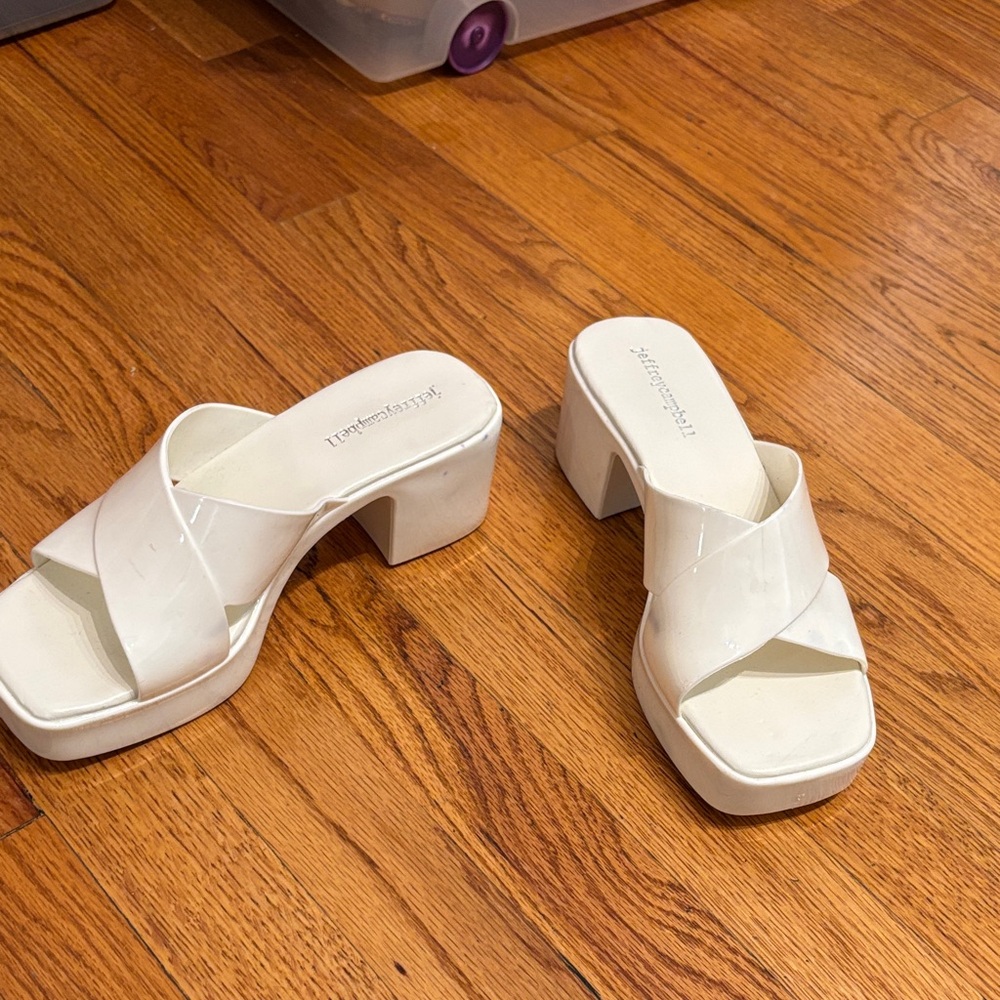 Jeffrey Campbell White Women's Heeled Sandals
